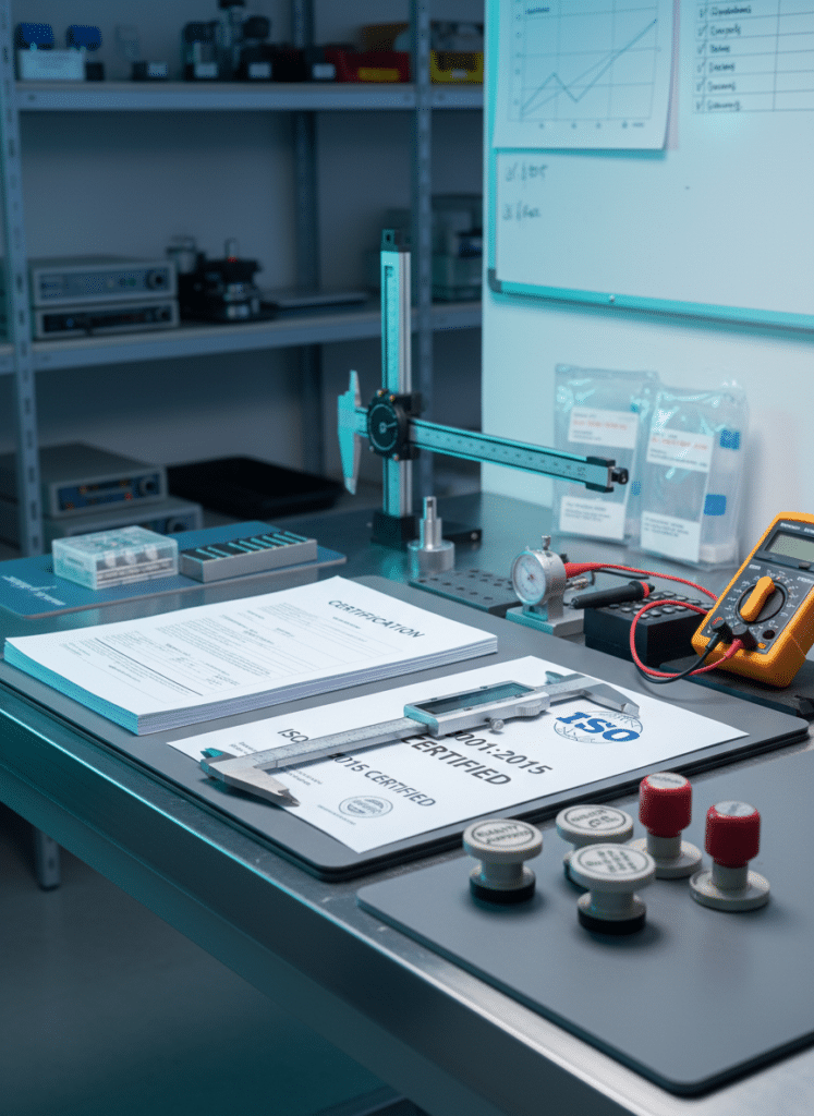 Contrôle qualité et certifications ISO - multi-sourcing de fabricants qualifiés