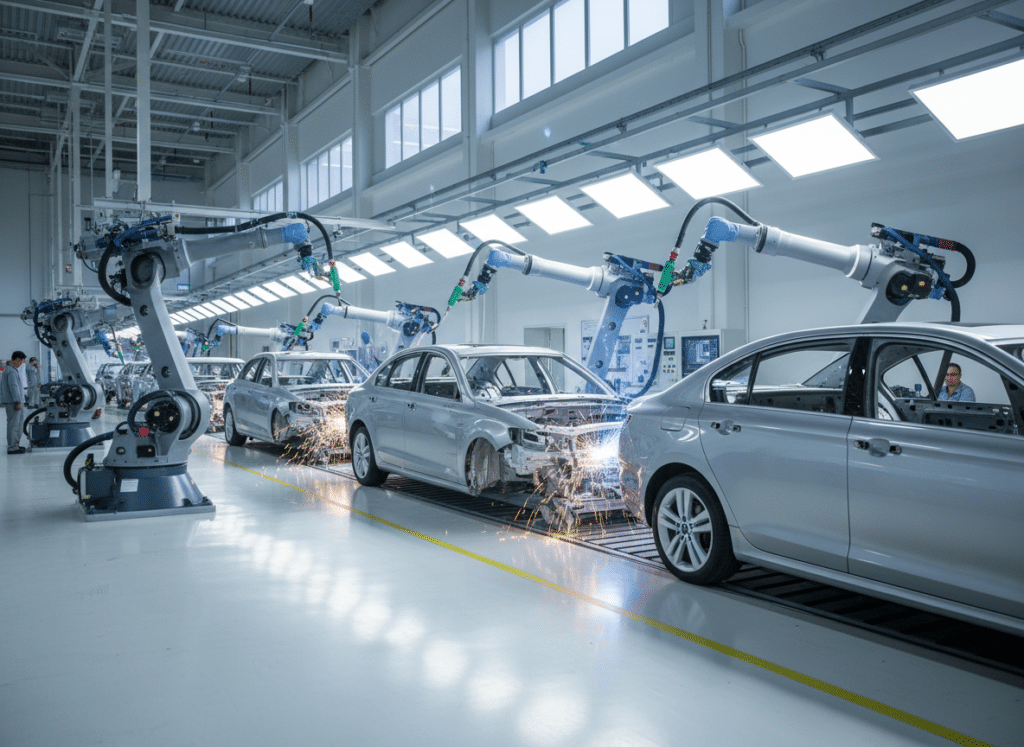 Ligne de production automobile - 20 ans d'expérience en gestion de projets pour l'industrie auto